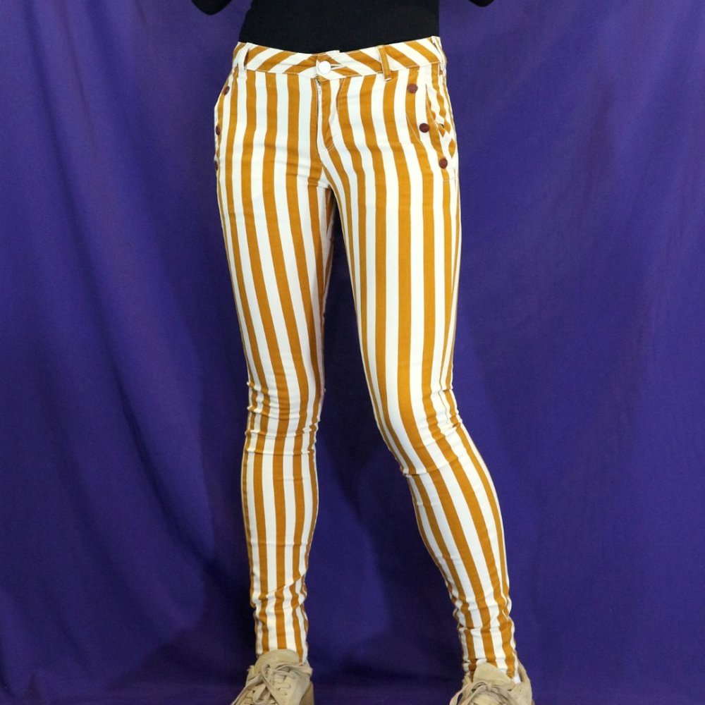 Scotch & Soda Mustard Striped Pants